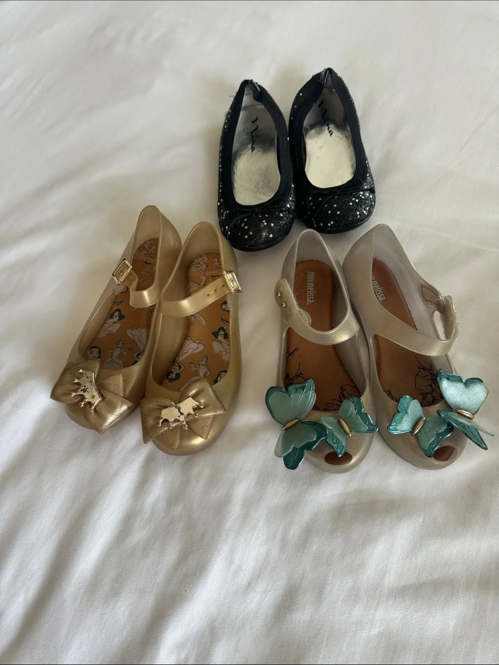 Bundle Girl shoes size 12T  Mini Melissa/ Nina